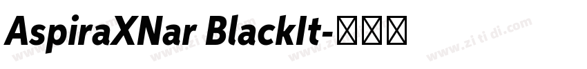 AspiraXNar BlackIt字体转换